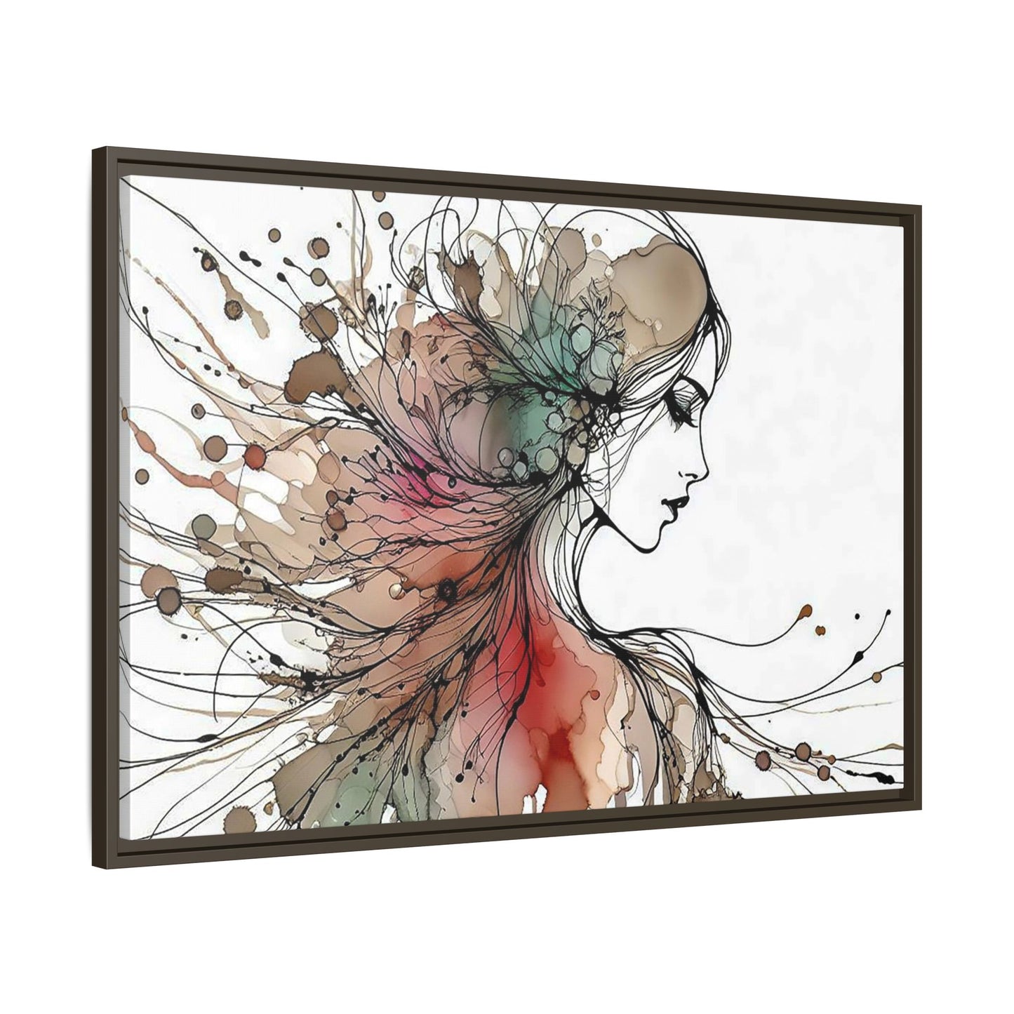 Matte Canvas, Framed (Multi-color) - Girl Whispers
