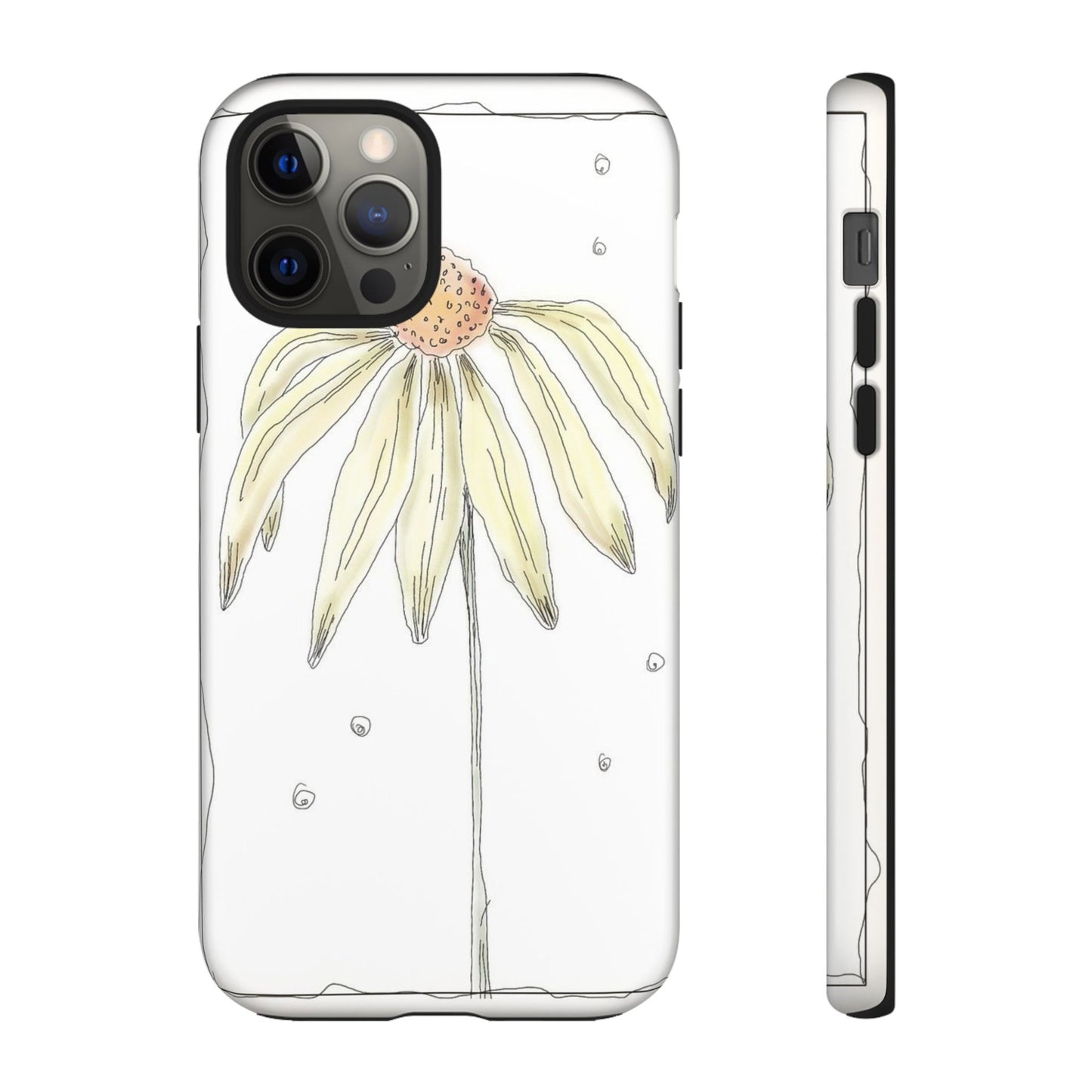 Flower Phone Case with Delicate Design, Tough Phone Cover, Nature Lover Gift, Floral Tech Accessory, Stylish Phone Protection
