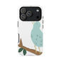 Birdsong Phone Case — Cute Blue Bird on Branch Protective Case