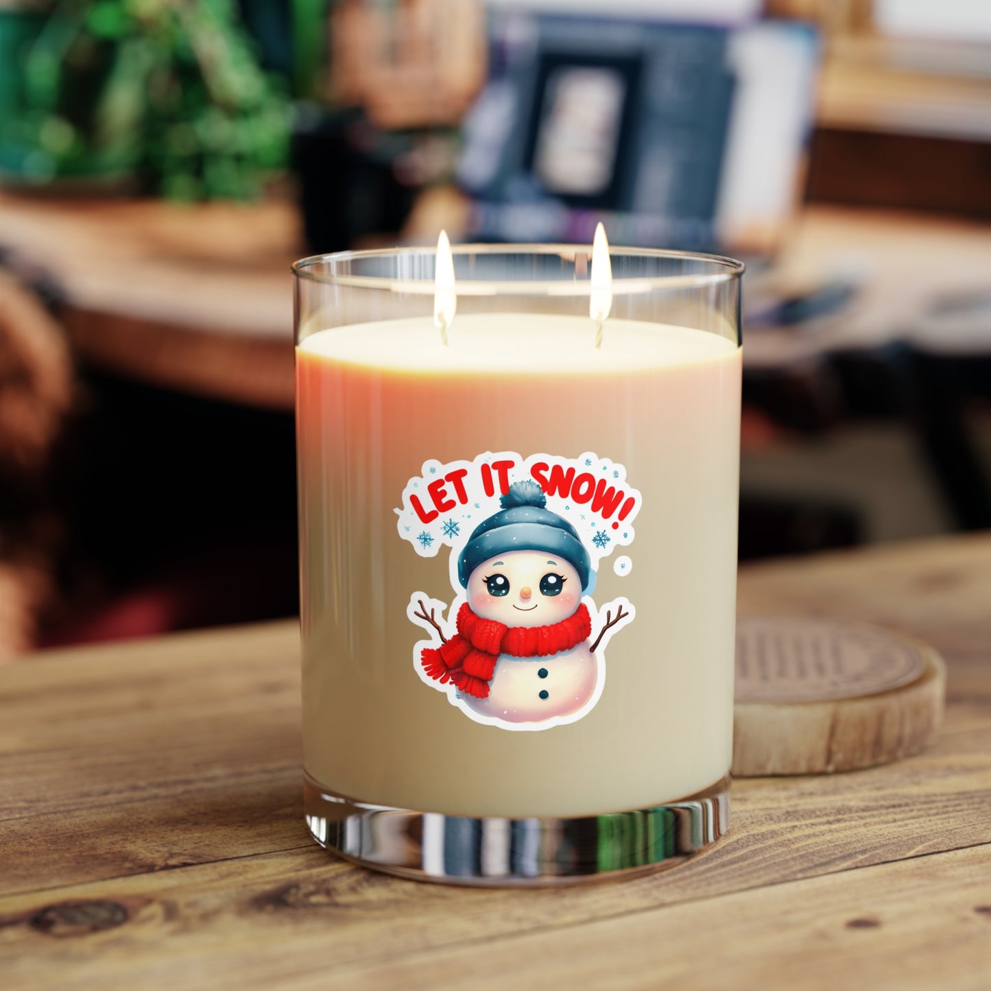 Winter Scented Candle - 'Let It Snow!' Seasonal 11oz Aromatherapy