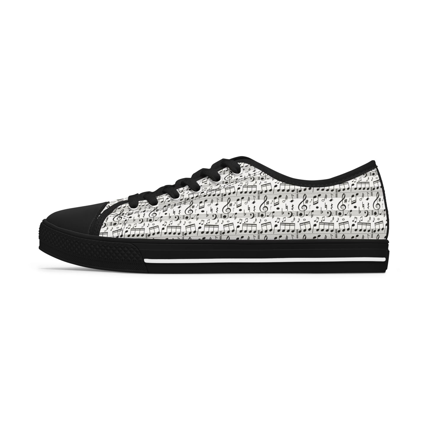 Low Top Sneakers - Musical Notes