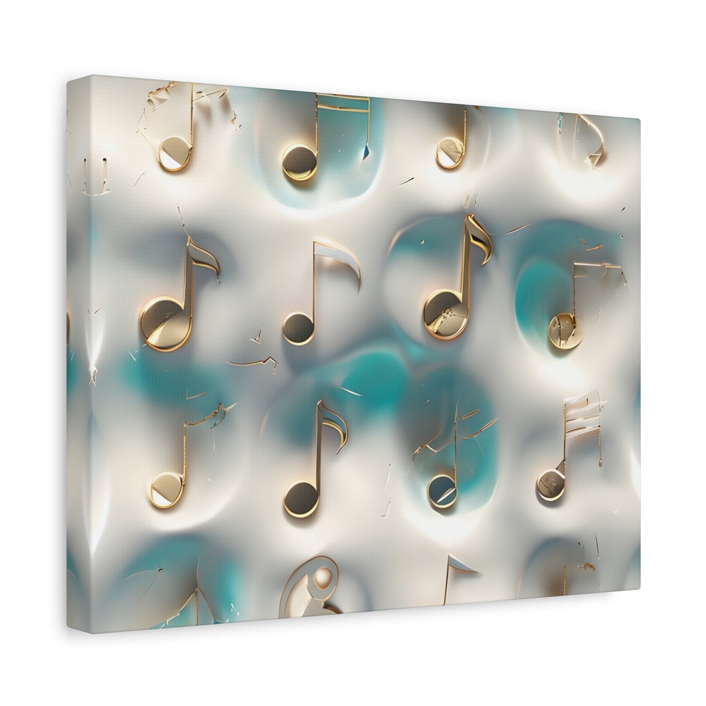 Musical Notes Wall Art Canvas, Elegant Home Decor, Perfect for Musicians, Music Lovers, Gifts for Music Teachers, Unique Art Piece