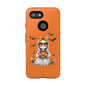 Halloween Ghost Phone Case, Cute Cat Ghost Case, Autumn Phone Cover, Spooky Season Gift, Trick or Treat Case
