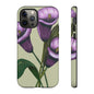 Floral Phone Case - Tough Cases, Purple Flower Design, Cell Phone Accessories, Gift for Her, Nature Lover Essentials