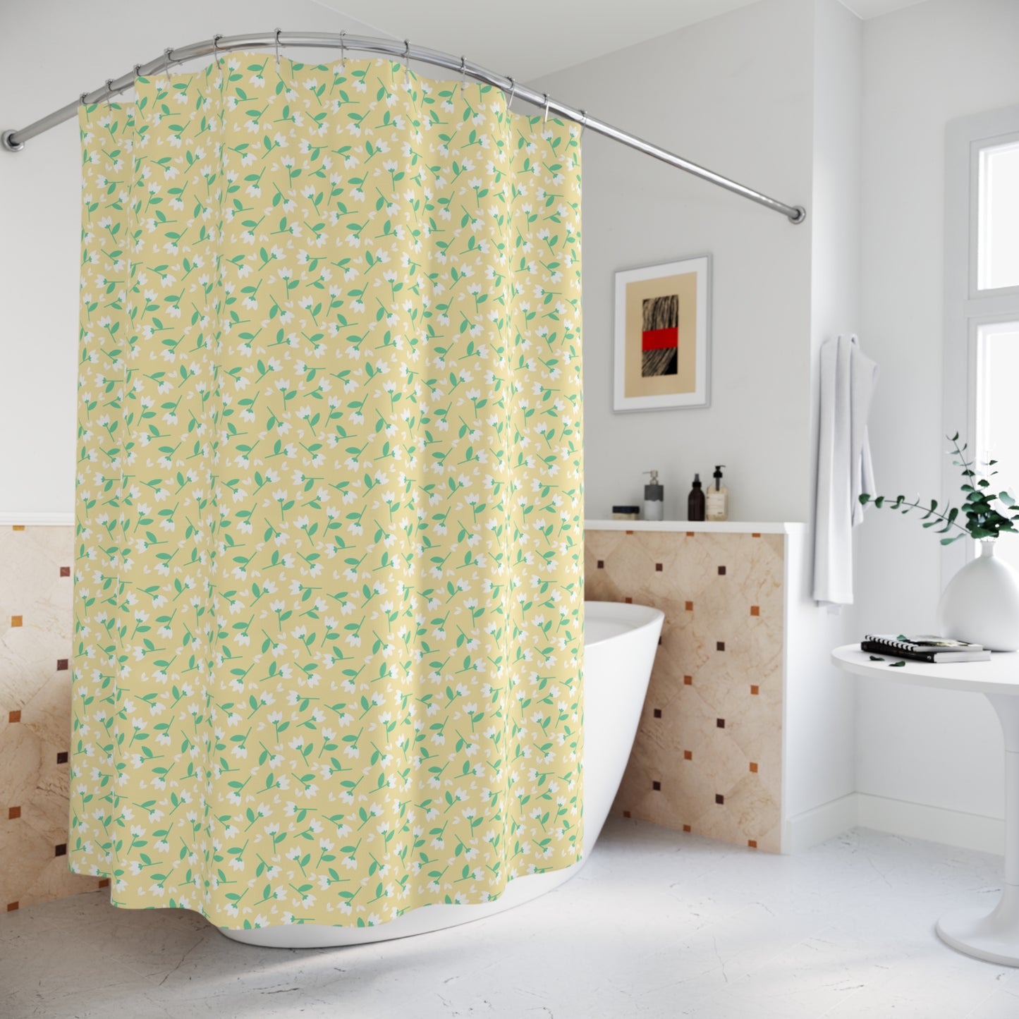Bright Floral Shower Curtains for Vibrant Bathrooms, Nature-Inspired Decor, Spring Home Refresh, Gift for Housewarming, Bathroom [...]