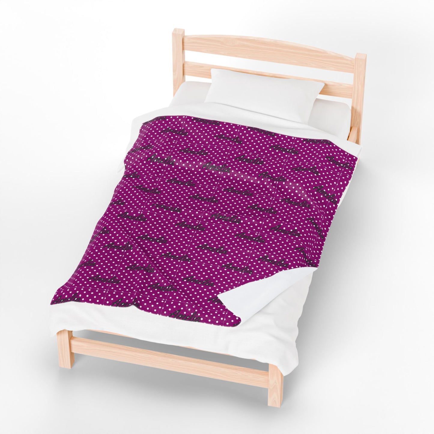 Cozy Velveteen Plush Blanket Amelia