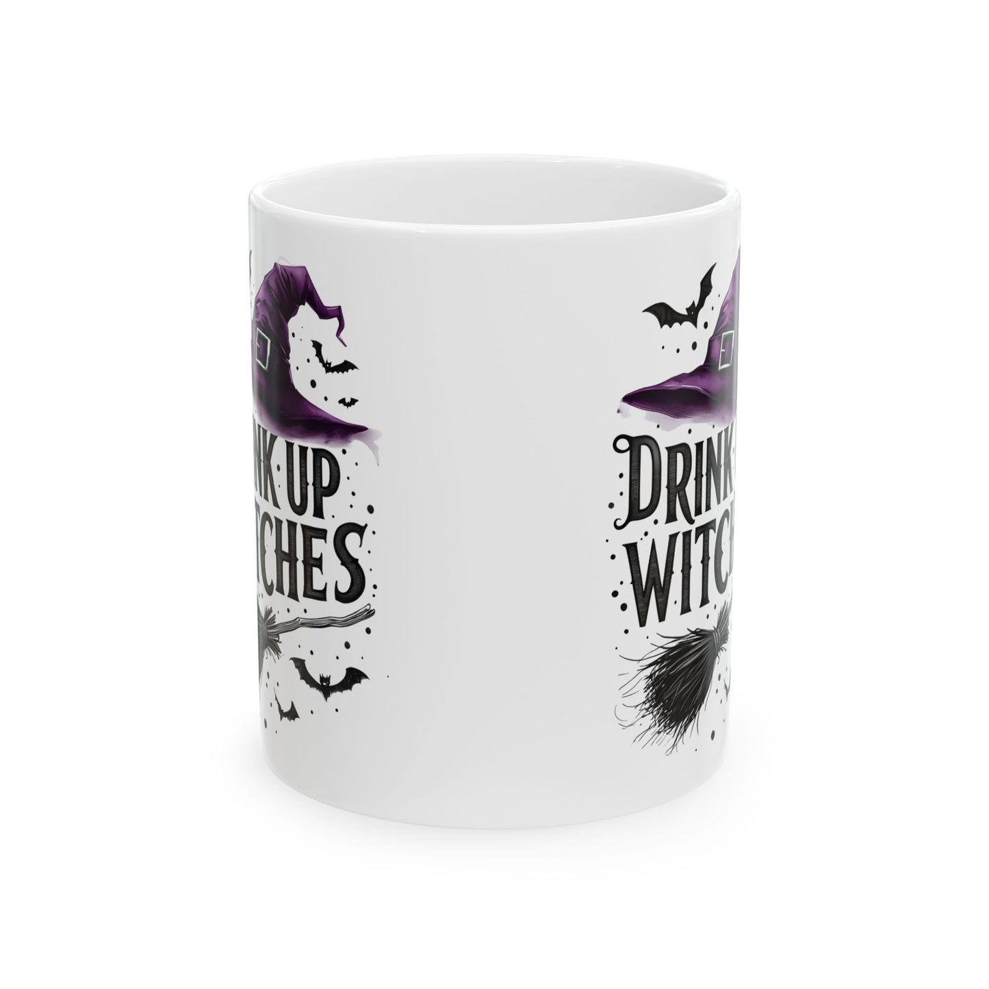 Spooky Witch Themed Ceramic Mug | Perfect for Halloween, Gift for Witches, Coffee Lover Mug, Tea Mug, Drink Up Witches!