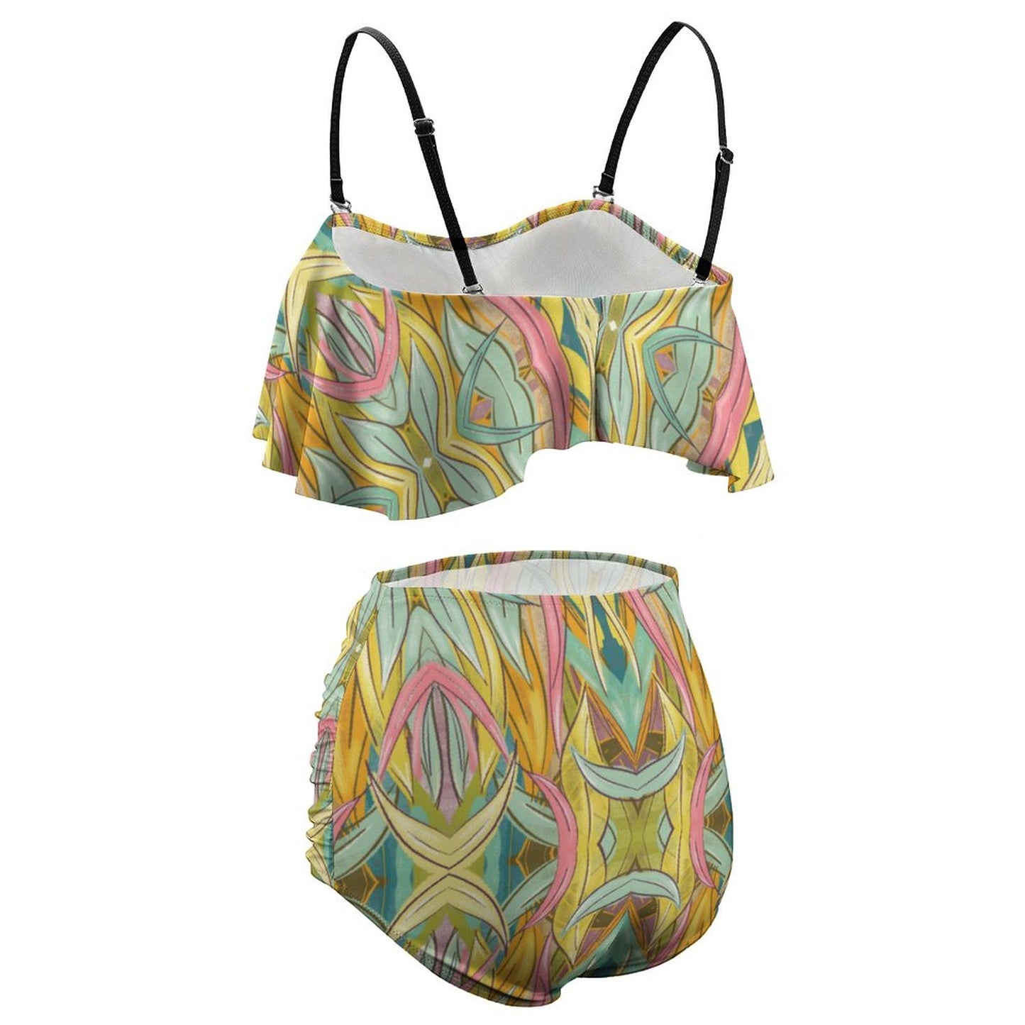 2-Piece Ruffle Tankini Swimsuit