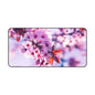 Floral Desk Mat - Elegant Mouse Pad, Office Decor, Gift for Her, Blooming Cherry Blossoms Design, Workstation Accessory, Spring Vibes