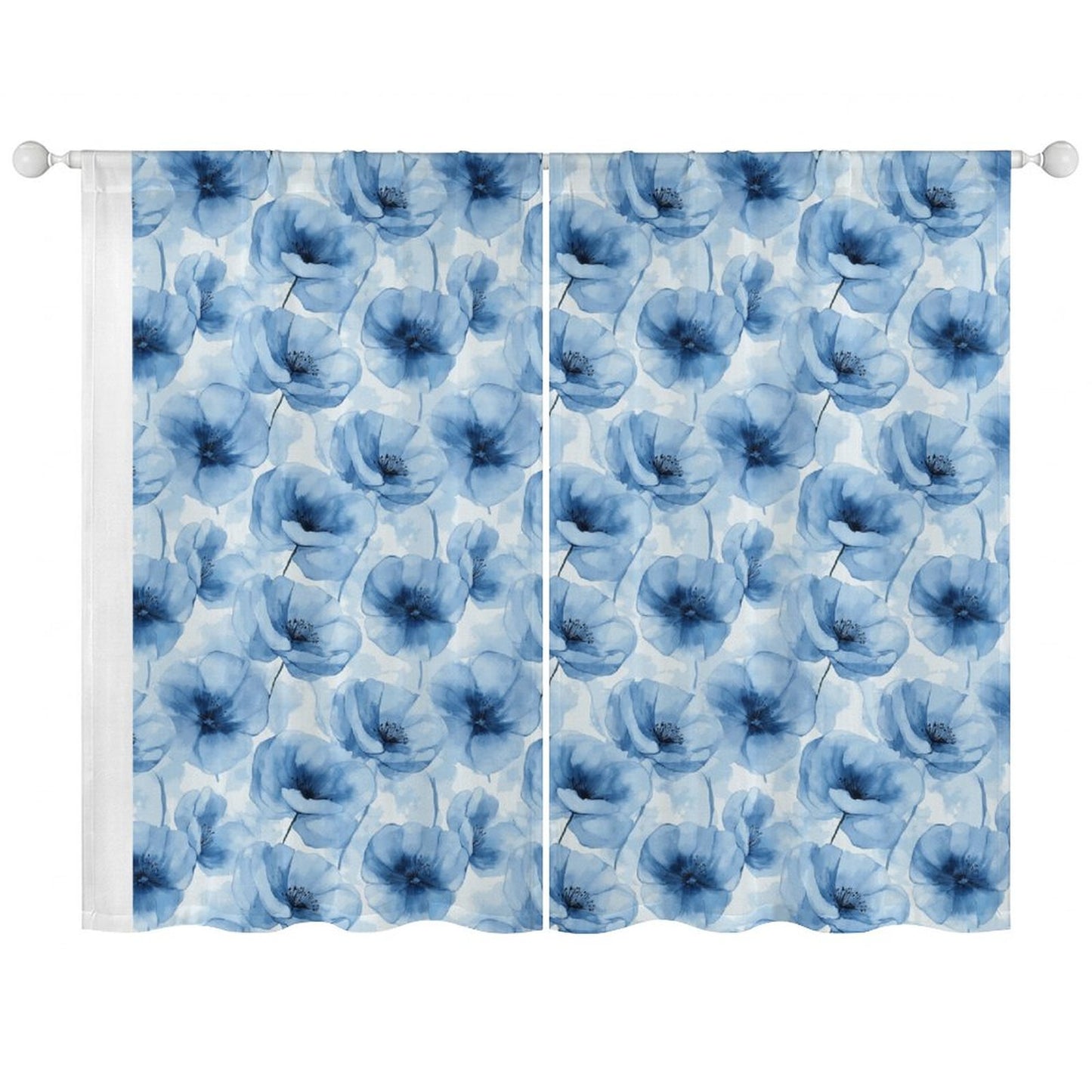 Sheer Curtain Flowers