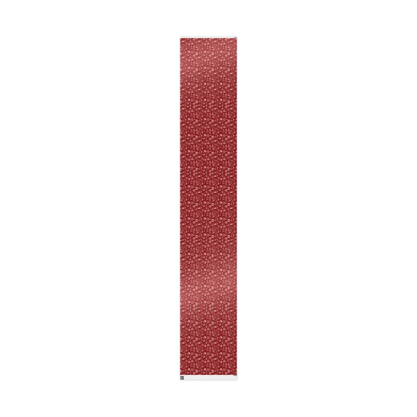 Festive Red Ornament Wrapping Paper Roll — Christmas Gift Wrap