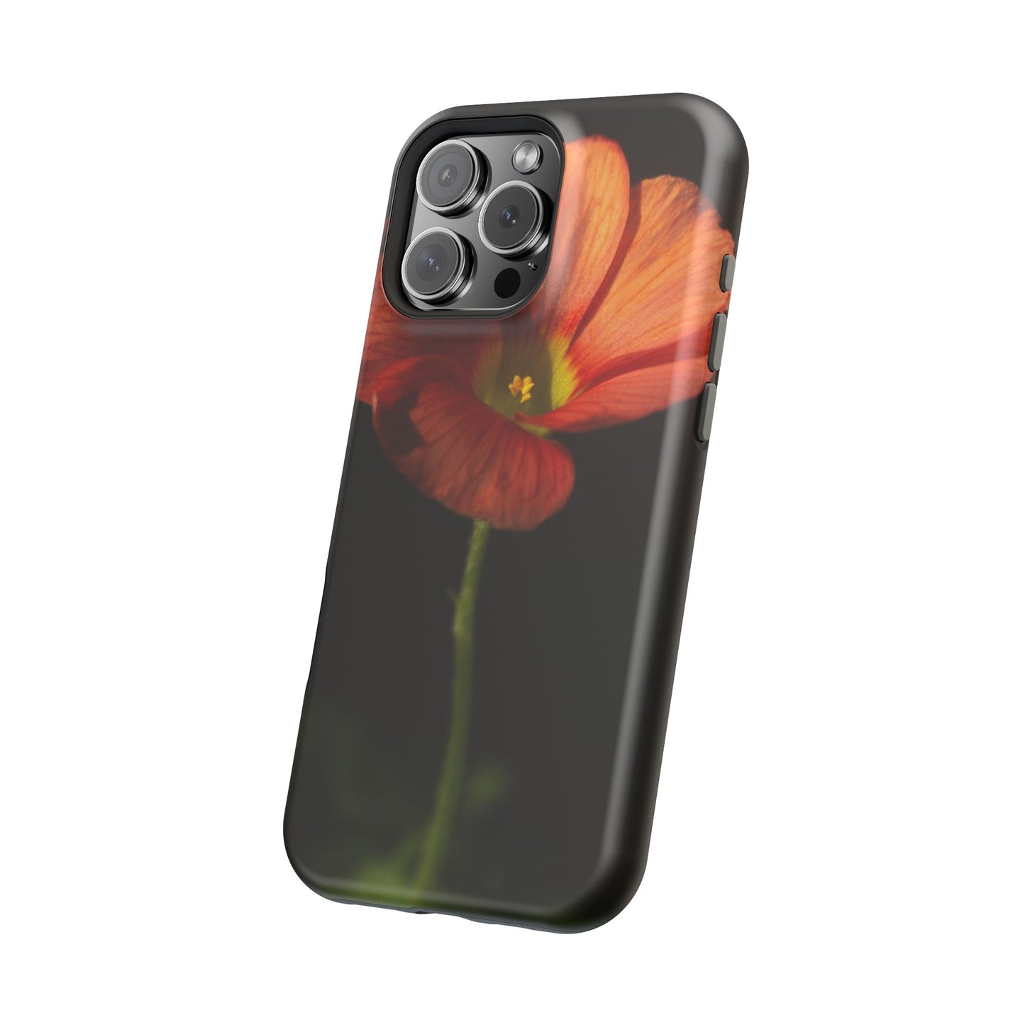 Poppy Bloom Magnetic Impact Phone Case — Slim Protective Floral Design
