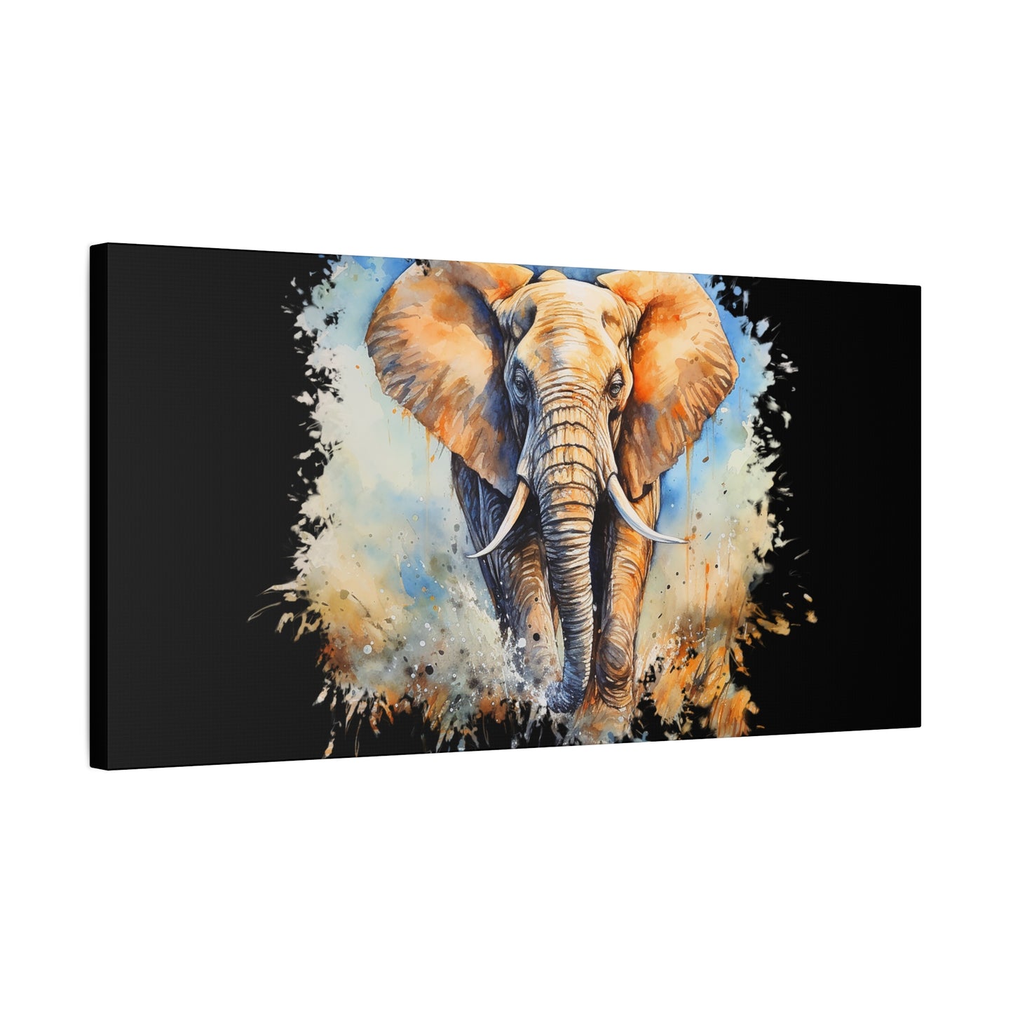 Matte Canvas, Stretched, 1.25" - Elephant