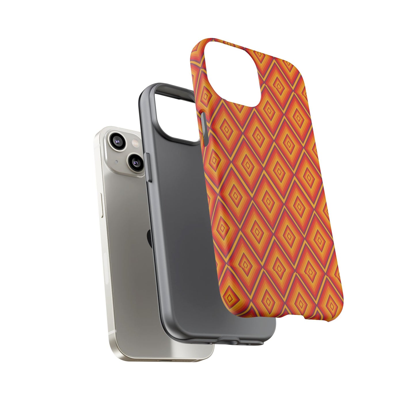 Geometric Phone Case, Tough Cases for Protection, Stylish Smartphone Cover, Vibrant Patterned Phone Accessory, Unique Gift Idea, [...]