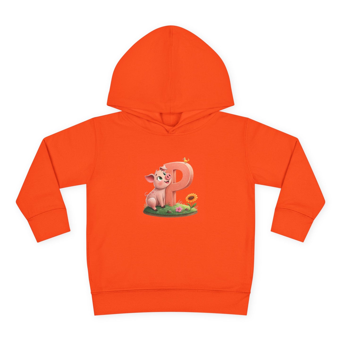 Toddler Piggy Personalized Fleece Hoodie, Cute Animal Hoodie, Kids Pullover, Toddler Clothes, Kids Gift, Birthday Present
