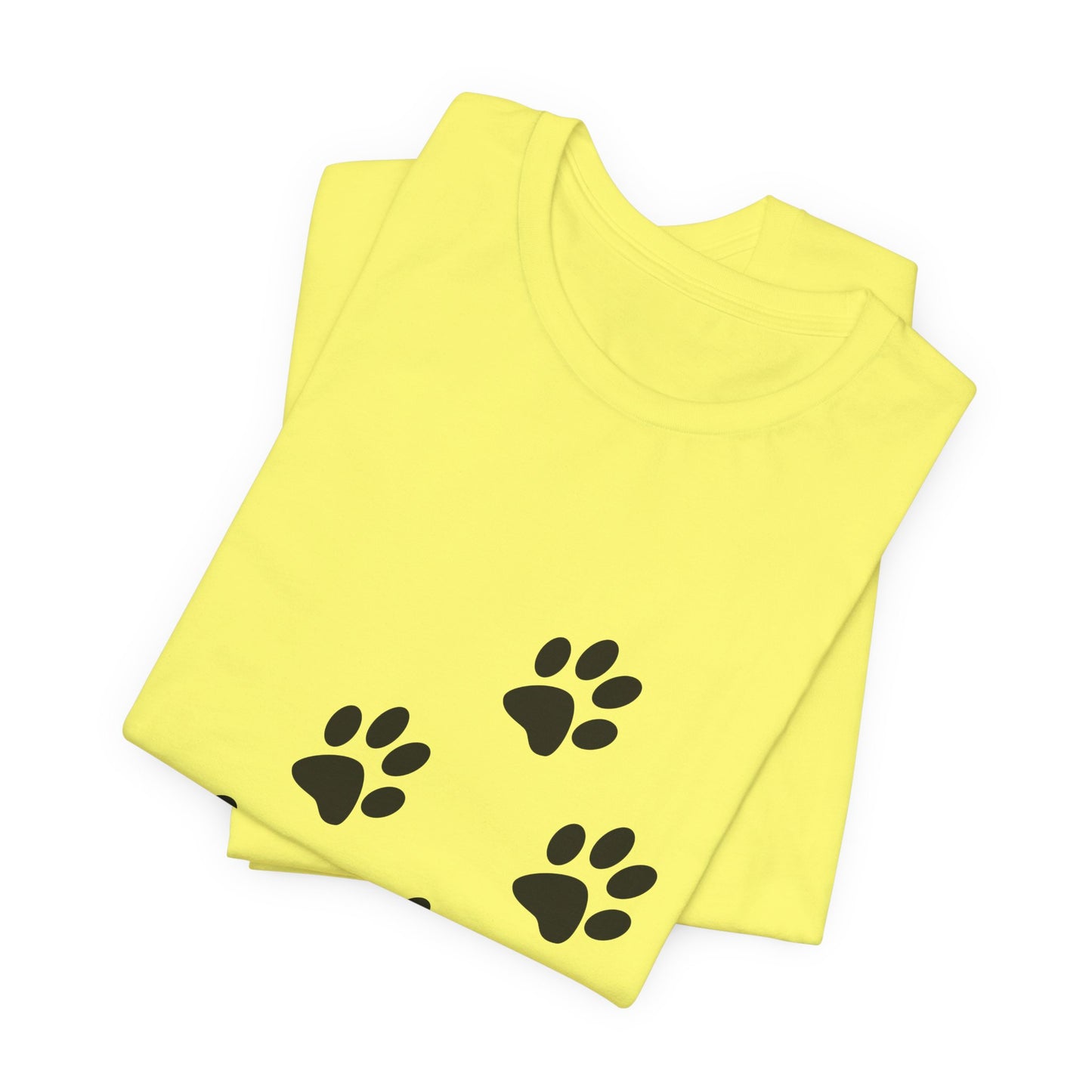 Paw Print Short Sleeve Tee | Unisex Animal Lover Shirt, Pet Owner Gift, Casual Wear, Gifts for Dog Lovers, Comfortable T-Shirt