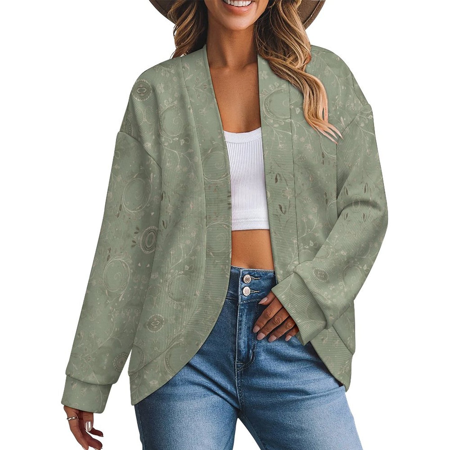 Women's Drop Shoulder Cardigan