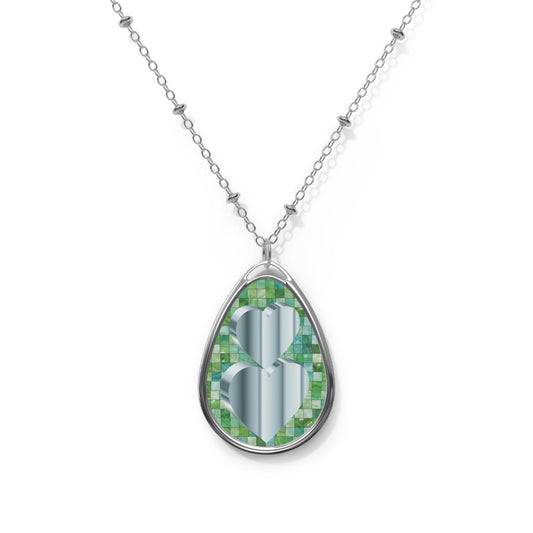 Elegant Teardrop Pendant Necklace, Gift for Her, Heart Design