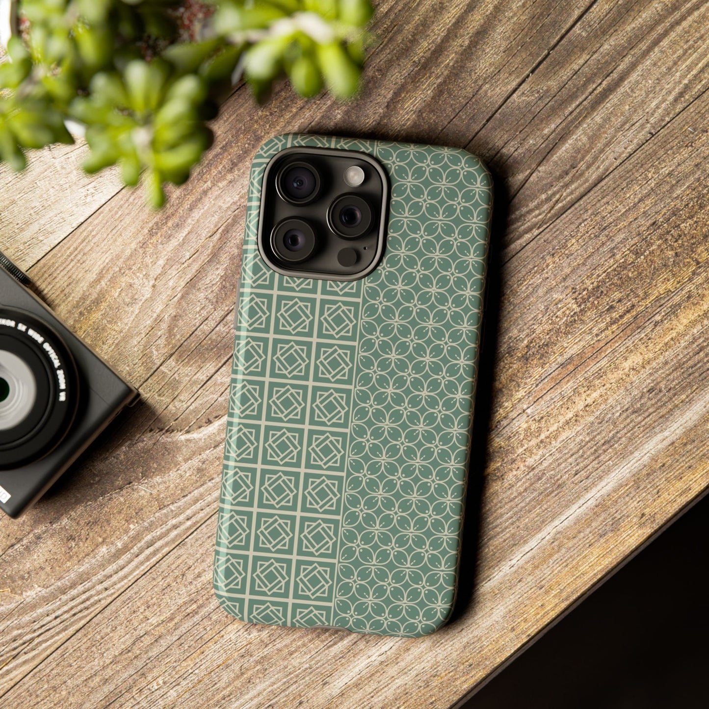 Stylish Phone Case with Geometric Patterns, Tough Cases, Durable Cell Phone Cover, Trendy Smartphone Accessory, Functional Gift Idea
