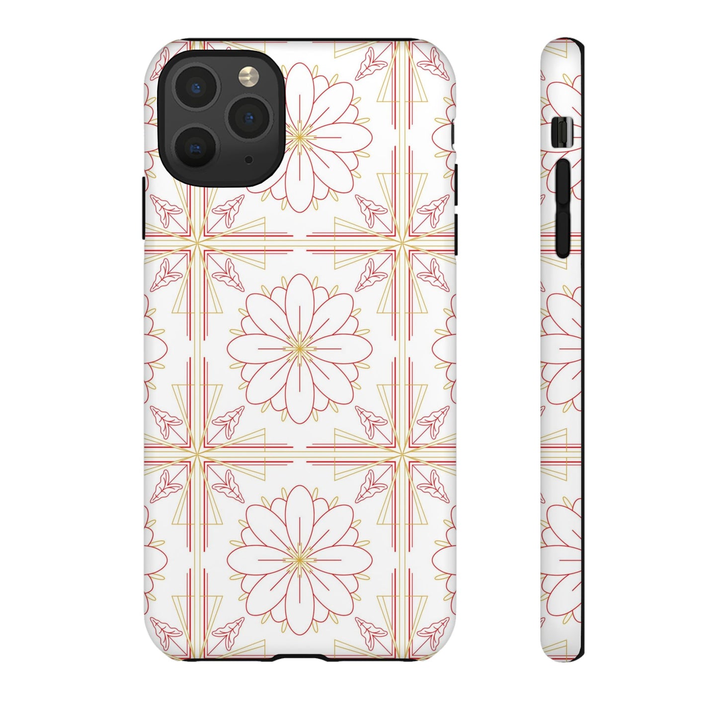 Floral Pattern Phone Case - Stylish Tough Case, Flower Design, Cute Mobile Cover, Phone Accessory, Gift for Her, Spring Style