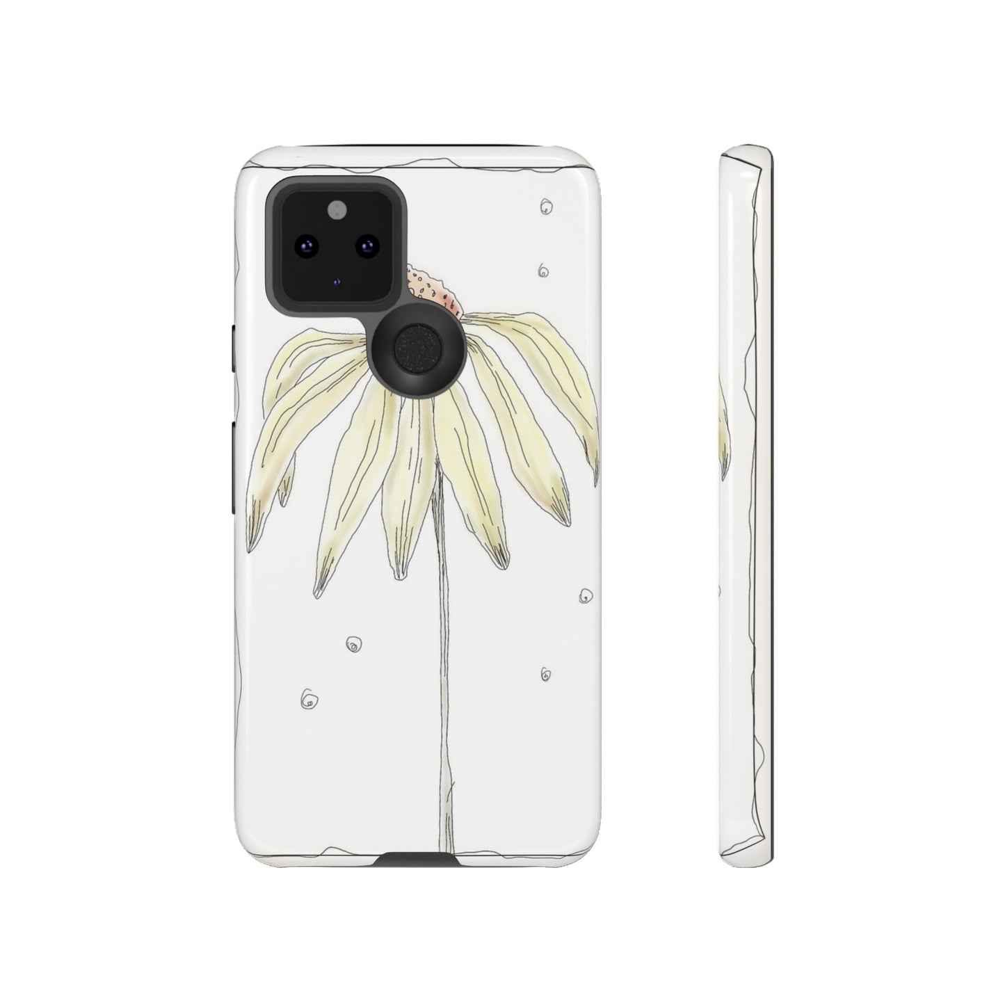Flower Phone Case with Delicate Design, Tough Phone Cover, Nature Lover Gift, Floral Tech Accessory, Stylish Phone Protection