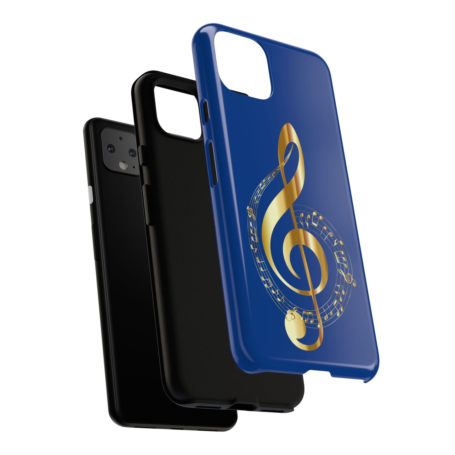 Tough Cases Blue and Gold Musical Note