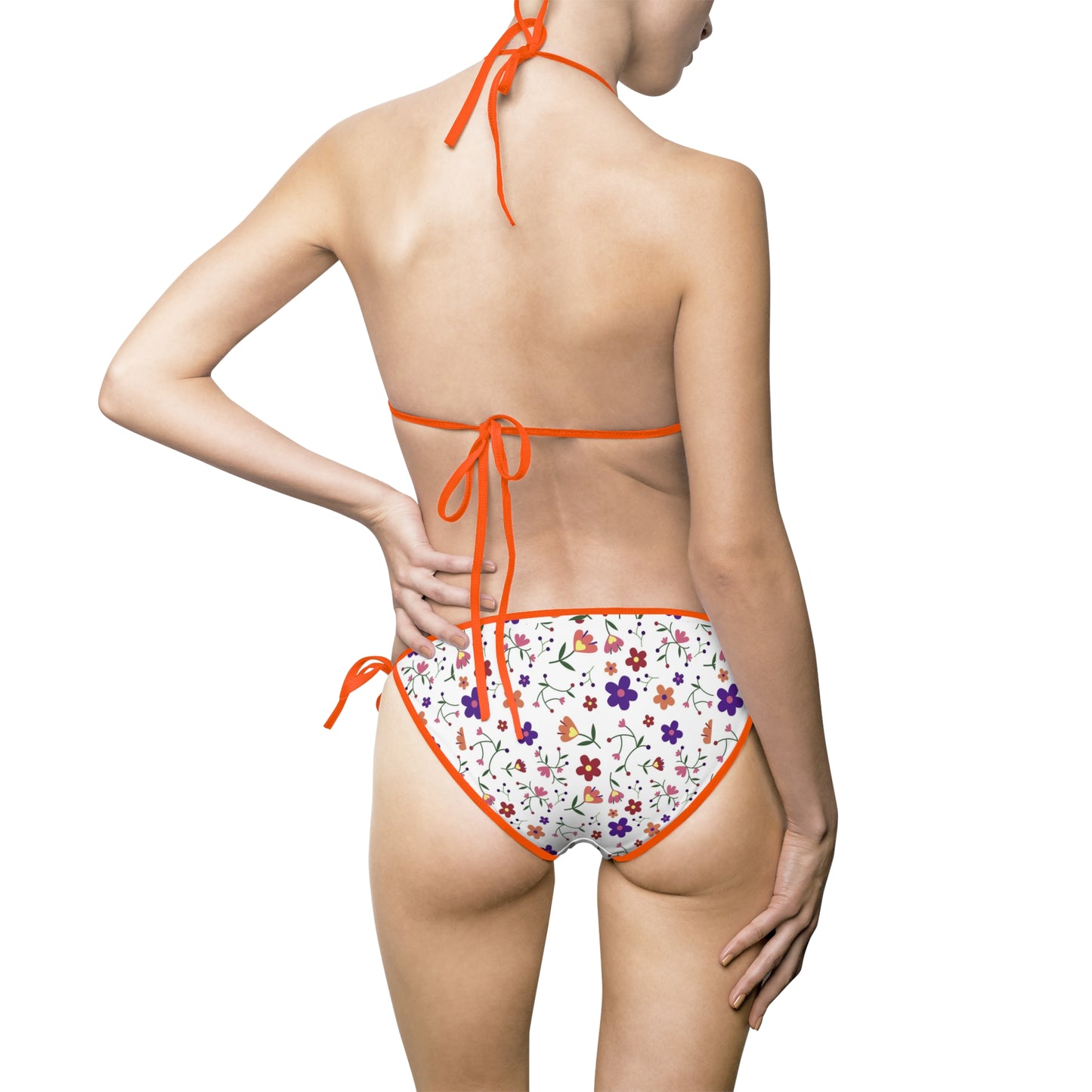Women's Bikini Swimsuit White Floral
