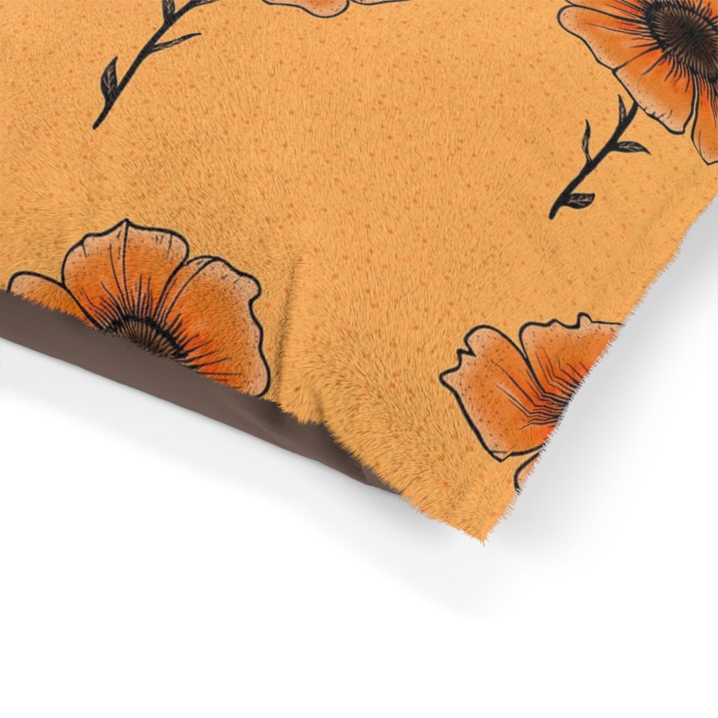 Warm Floral Pet Bed for Cozy Days, Dog Bed, Cat Bed, Housewarming Gift, Decorative Pet Decor, Pet Comfort, Spring Vibes