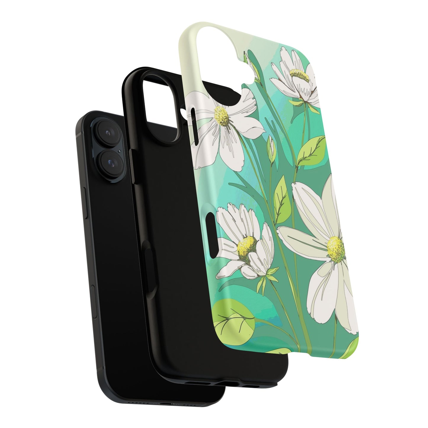 Floral Phone Case, Tough Cases, Flower Design, Nature Inspired, Eco-Friendly Cover, Unique Gift for Her, Spring Accessories