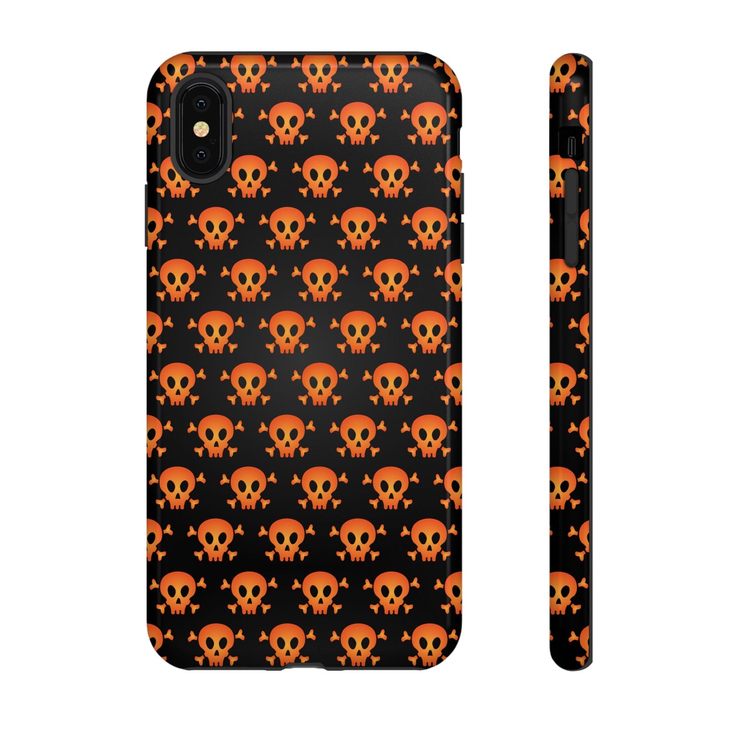 Halloween Skull Phone Case, Spooky Mobile Cover, Trick or Treat Accessory, Goth Gift, Skull Pattern Design