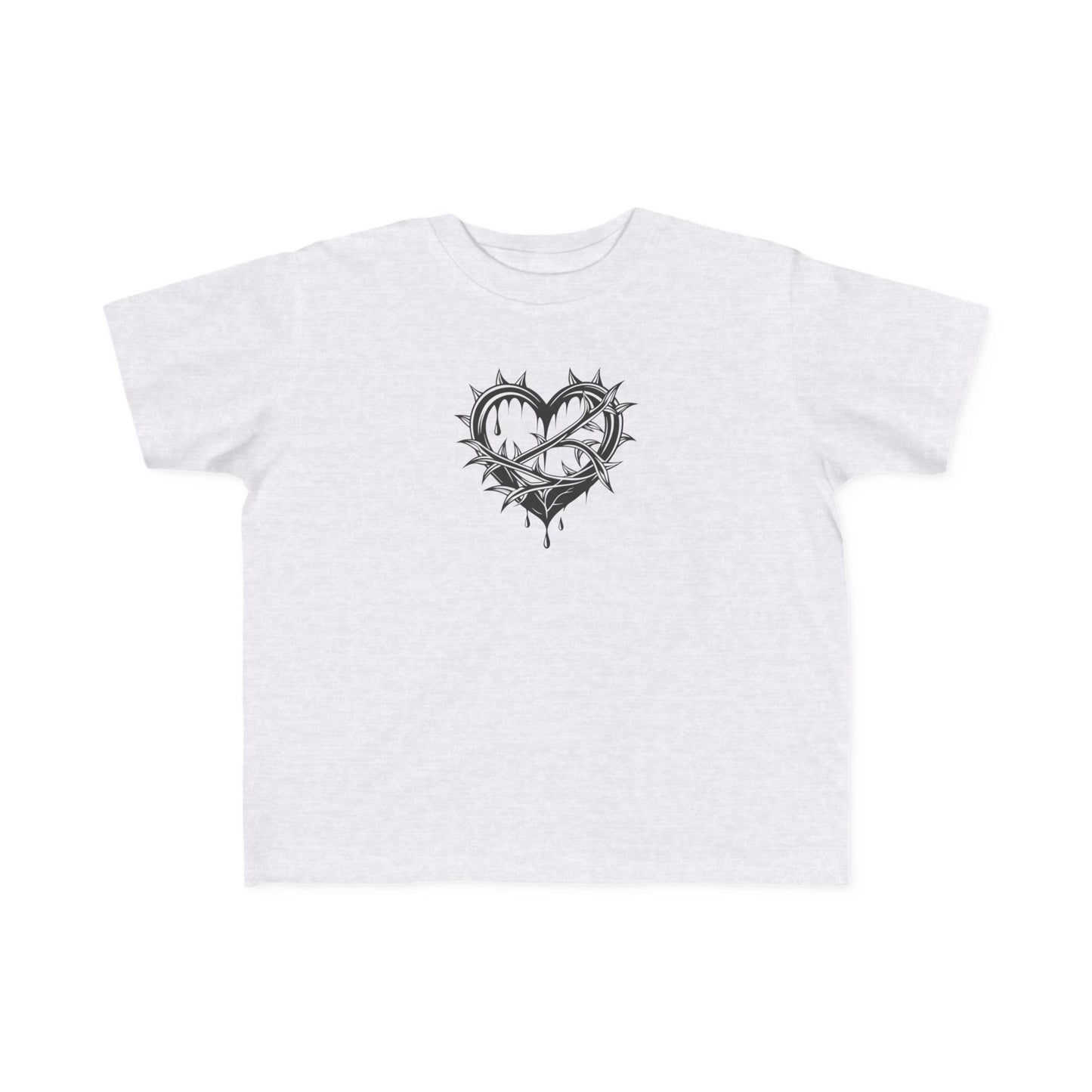 Toddler's Heart & Thorn Tee, Cute Kids T-Shirt, Children's Graphic Shirt, Gift for Toddlers, Cool Summer Outfit