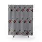 Rock & Roll Guitar Shower Curtain, Music Decor, Bathroom Accessories, Gift for Musicians, Fun Bathroom Vibe, Unique Shower Curtain