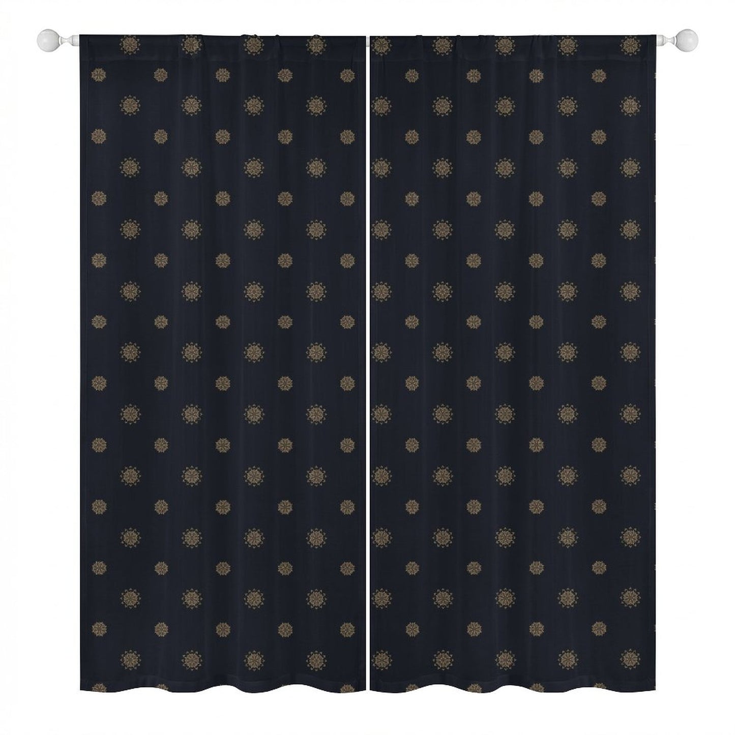 Sheer Curtain Navy Blue