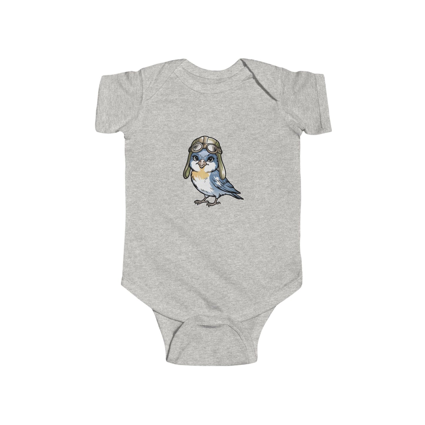 Cute Bird Illustration Infant Bodysuit, Baby Outfit, Newborn Gift, Toddler Apparel, Baby Shower Present, Cute Animal Onesie