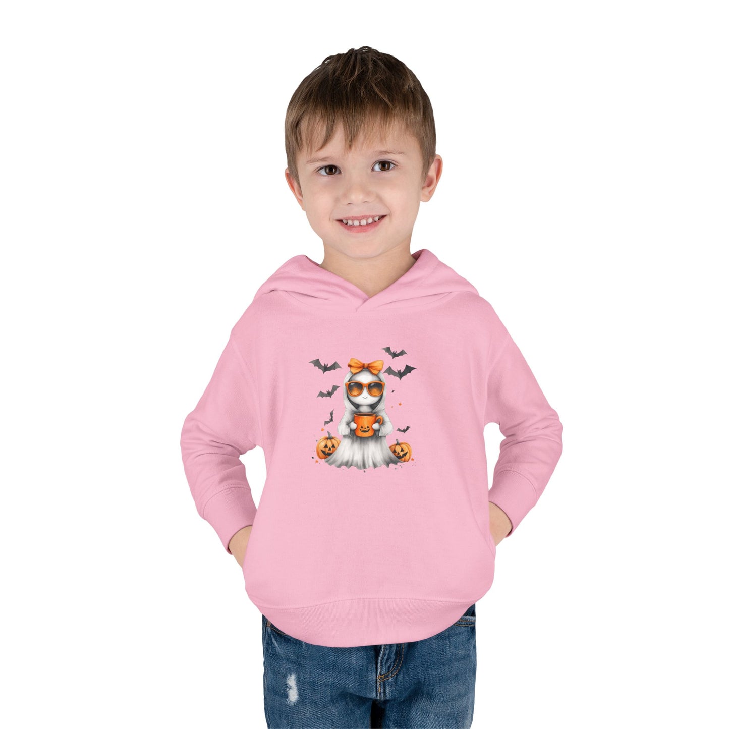 Adorable Halloween Toddler Fleece Hoodie with Cute Pumpkin Design, Kids Halloween Outfit, Fall Fashion, Cozy Kids Sweatshirt