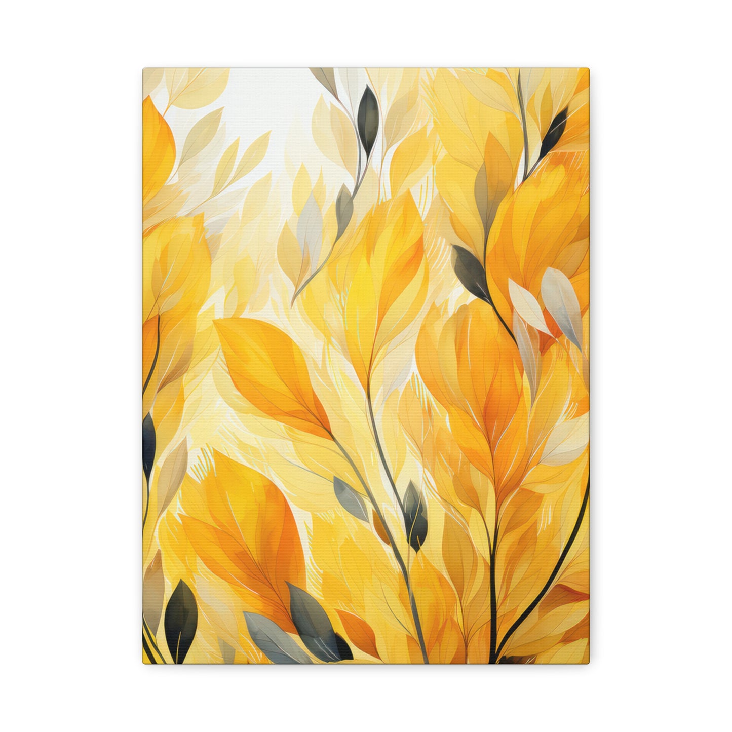 Gorgeous Yellow Matte Canvas Art Print, Stretched, 1.25"