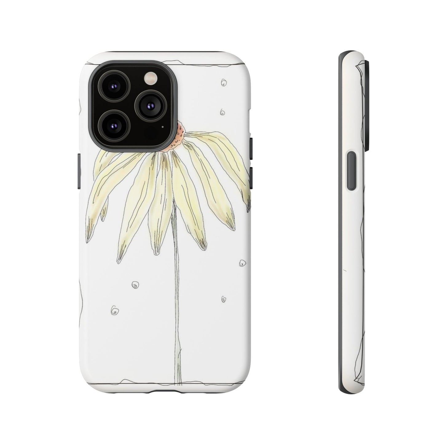 Flower Phone Case with Delicate Design, Tough Phone Cover, Nature Lover Gift, Floral Tech Accessory, Stylish Phone Protection