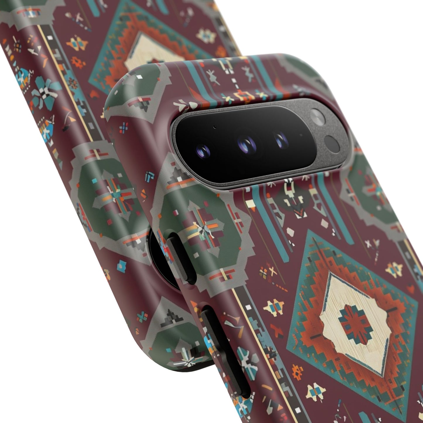 Tribal Pattern Phone Case - Boho Chic, Tough Durable Cover, Stylish Tech Accessory, Gift for Him/Her, Festival Essentials