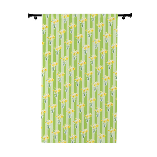 Floral Window Curtain - Brighten Your Home with Daffodil Design