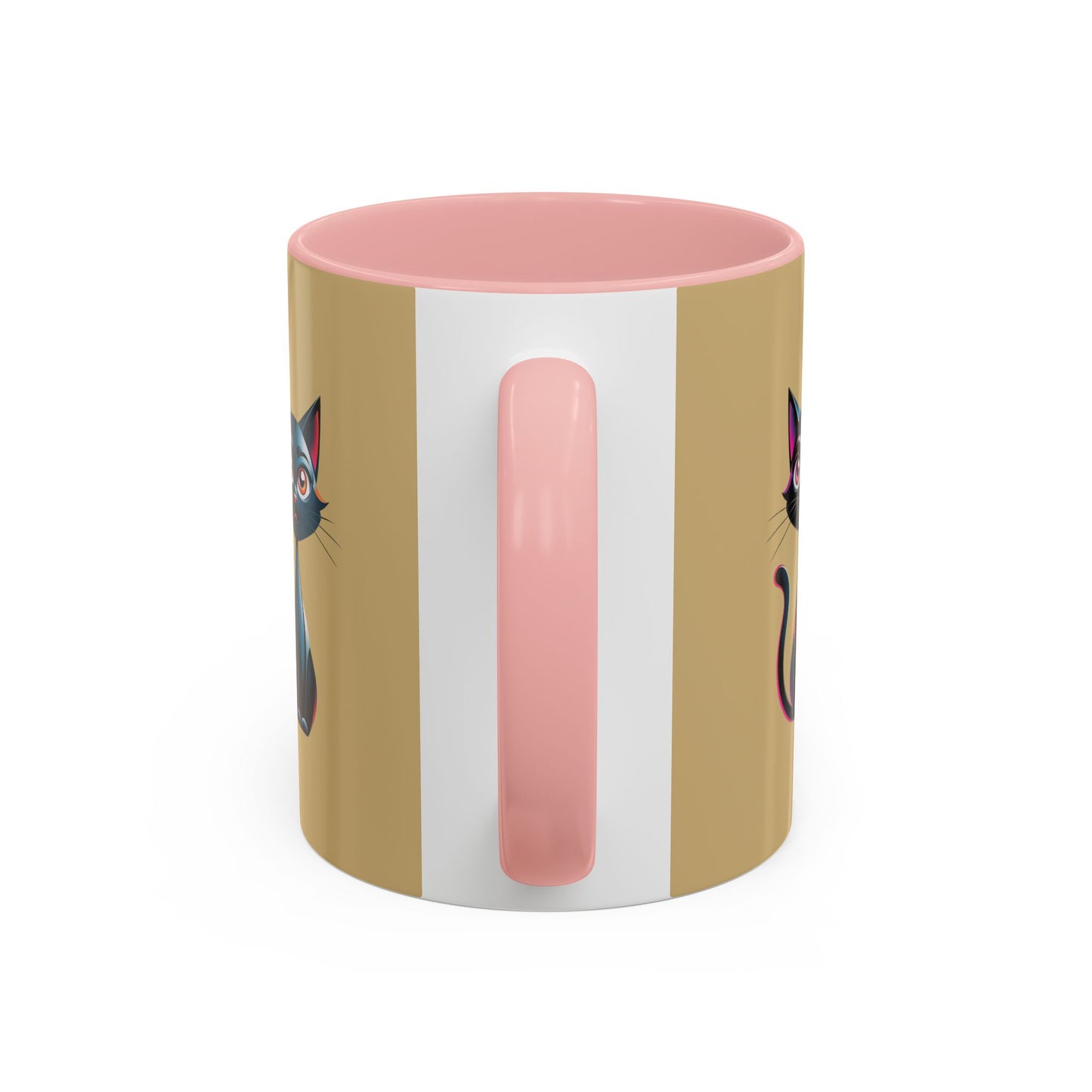 Cute Cat Accent Coffee Mug - Perfect for Cat Lovers, Gift for Birthdays, Home Decor, Animal Enthusiasts, Fun Kitchenware