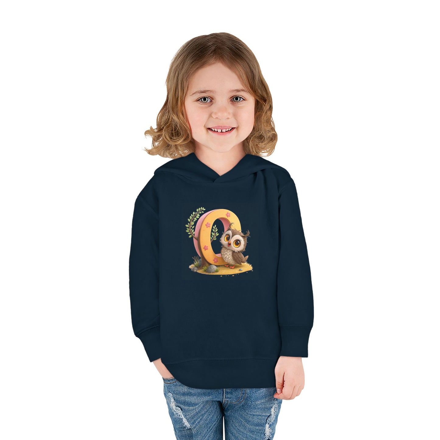 Adorable Toddler Owl Pullover Fleece Hoodie, Cute Kids Hoodie, Owl Design, Cozy Toddler Apparel, Perfect for Gifts and Playtime