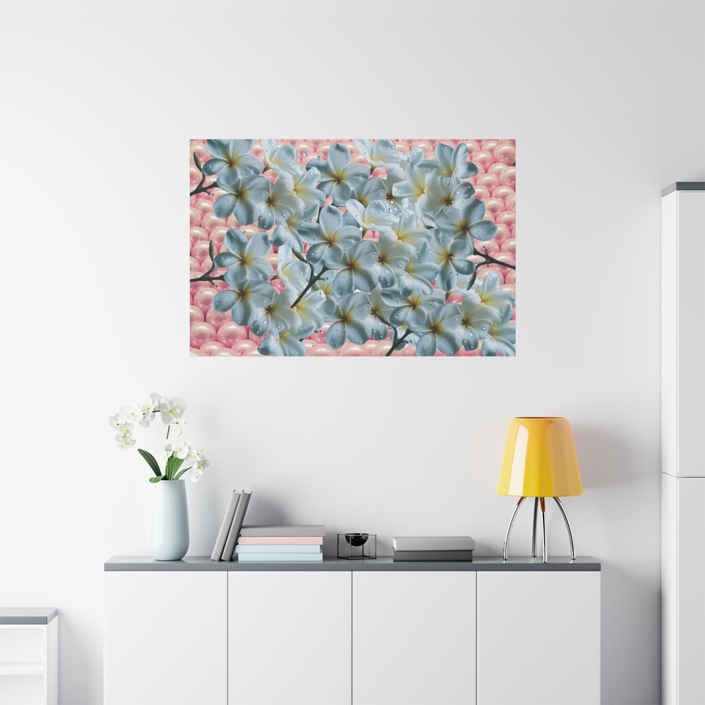 Floral Canvas Art Print - Elegant Home Decor, Botanical Wall Art, Gift for Her, Mother's Day Decoration, Vibrant Flower Artwork