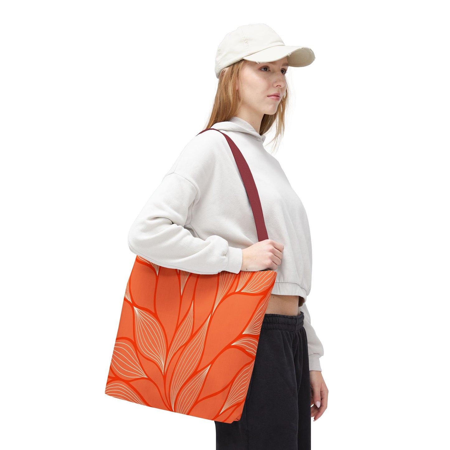 Vibrant Leafy Tote Bag, Stylish Grocery Bag, Eco-Friendly Shopping Tote, Floral Summer Tote, Gift for Plant Lovers