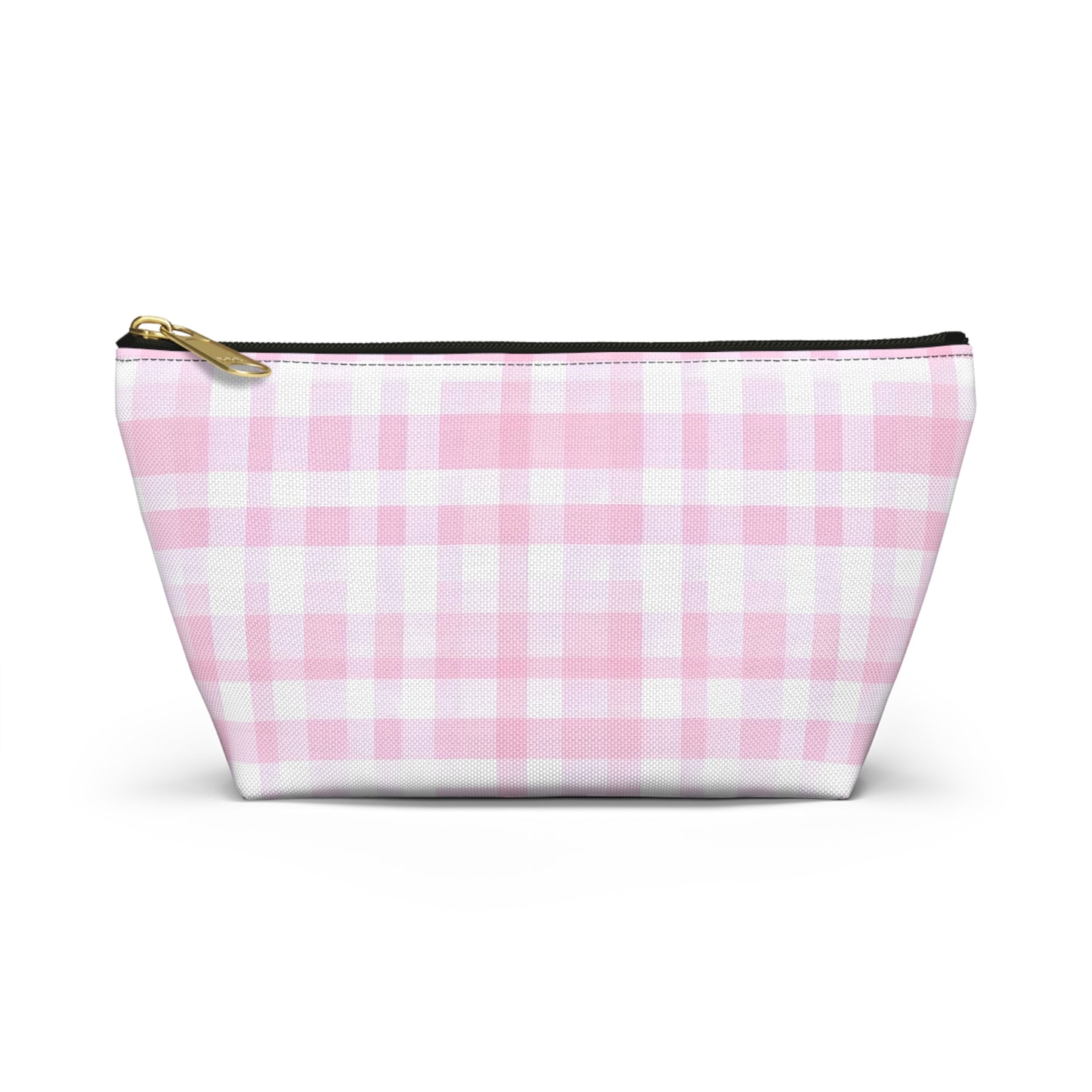 Chic Pink Plaid Accessory Pouch | Makeup Bag, Travel Organizer, Toiletry Case, Gift for Her, Cute Storage Solution