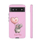 Cute Hippo Phone Case | Good Vibes, Gift for Friends, Cute Phone Accessories, Animal Lover Gift, Happy Phone Cover
