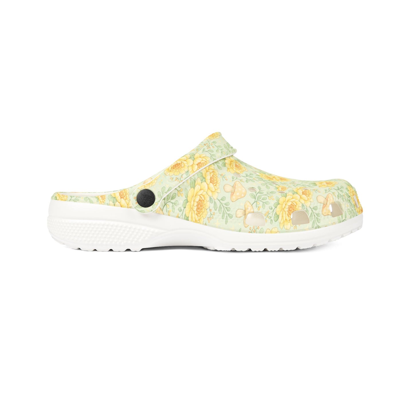 Floral Sunflower Clogs — Lightweight EVA Garden Shoes