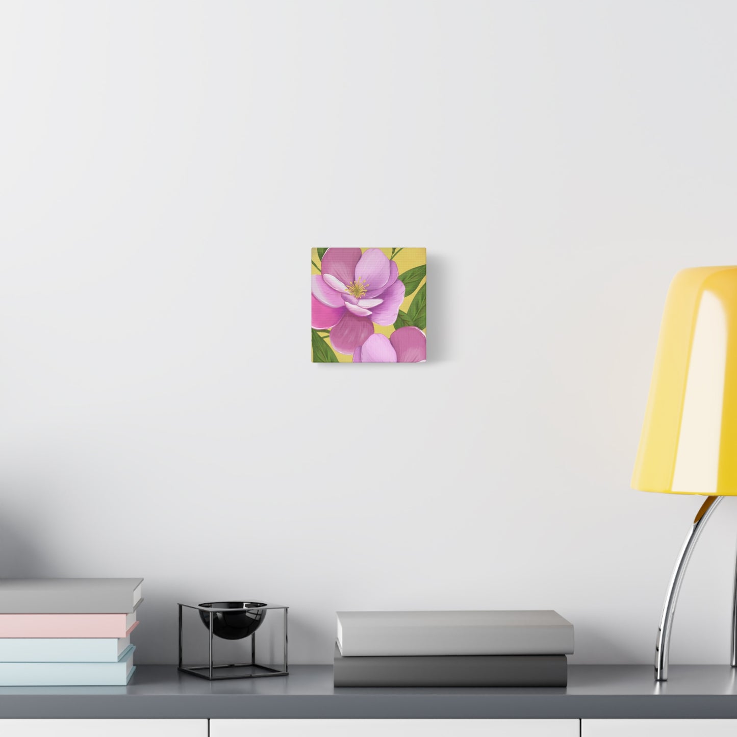 Matte Canvas, Stretched, 1.25" Tulips Pink and Purple Flowers