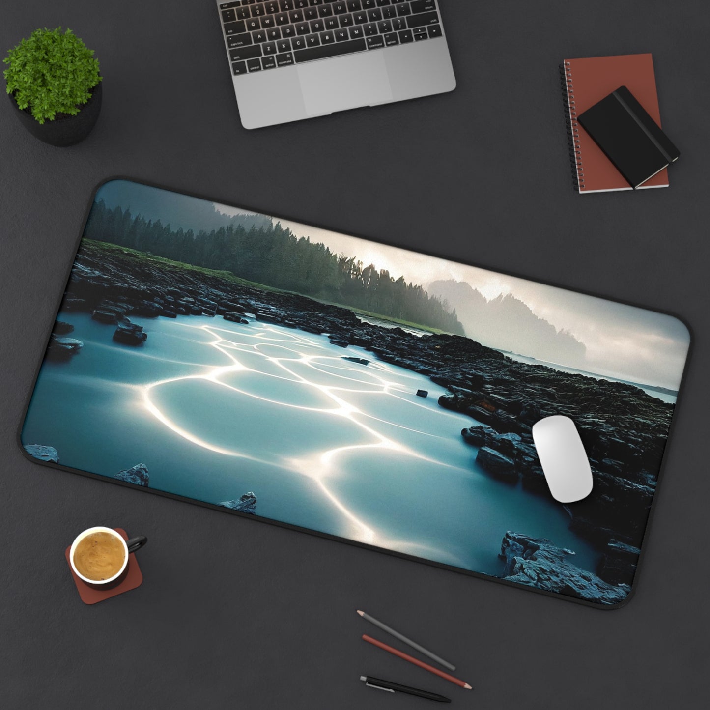 Scenic Desk Mat - Nature Inspired, Office Decor, Home Office Accessories, Gift for Designers, Stylish Workspace Mat