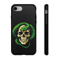 Skull & Snake Phone Case | Tough Cases, Protective Cover, Edgy Phone Accessories, Gothic Gift, Halloween Decor
