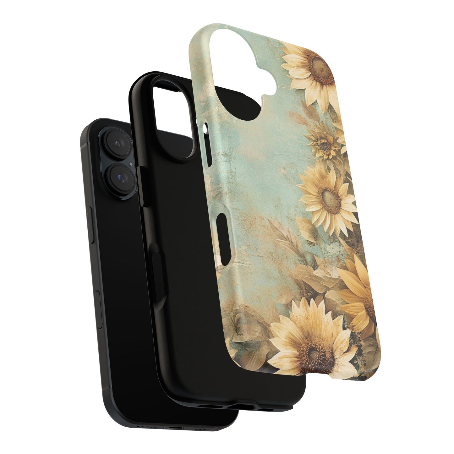 Sunflower Phone Case, Tough Shell Floral Cover, Nature Inspired Gift, Durable Protective Case, Perfect for Spring and Summer